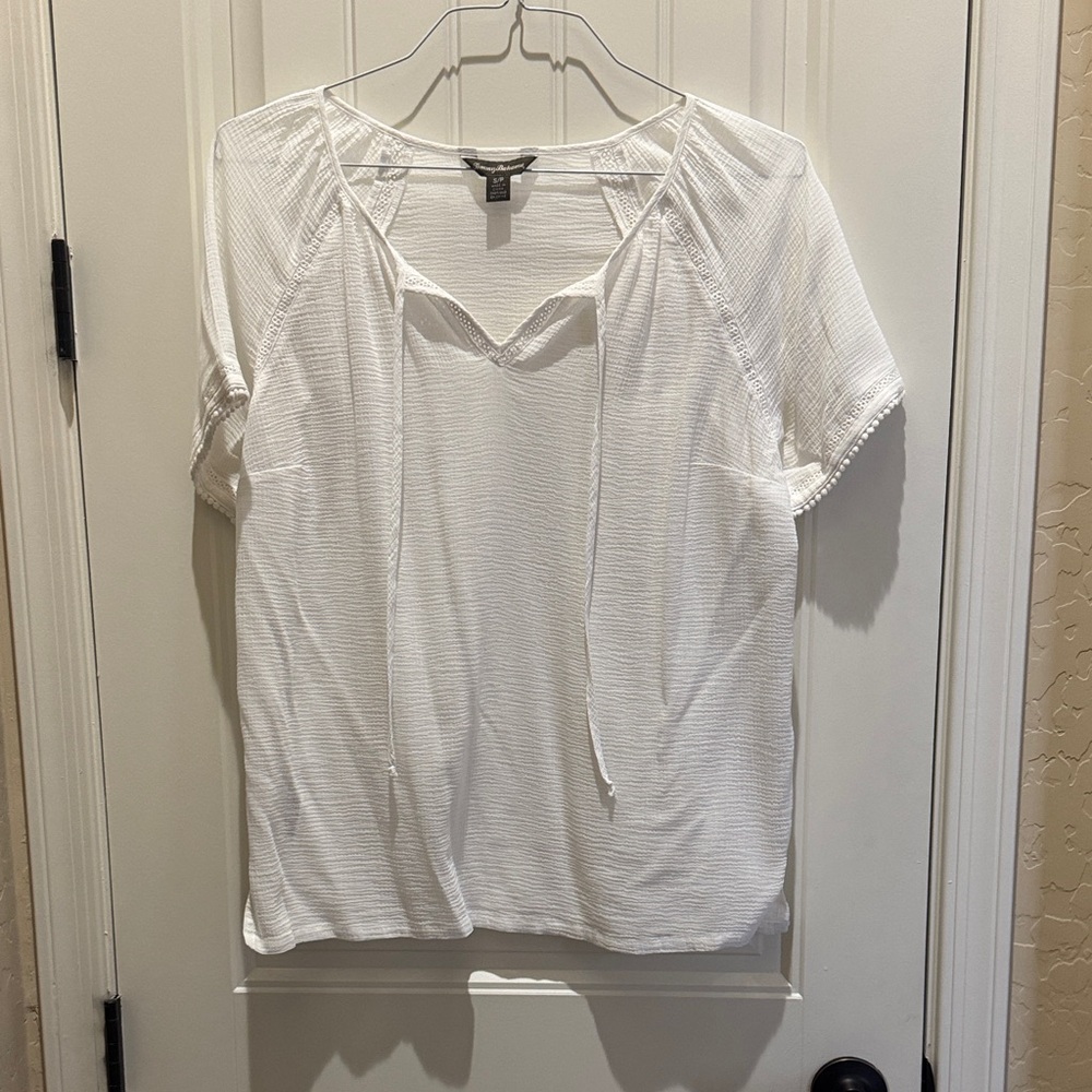 Tommy Bahama White Gauze Top